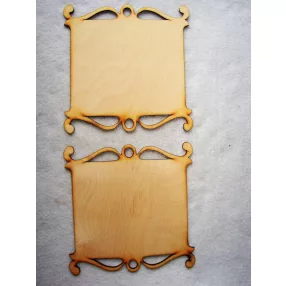 Natúr fa Tábla íves szegéllyel 	2db/csomag	17,5x18cm  