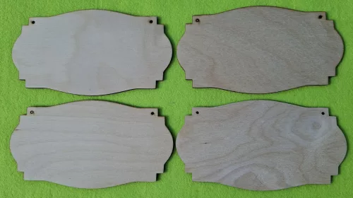 Natúr,nyír rétegelt lemez Tábla 	4db/csomag	10x18cm  