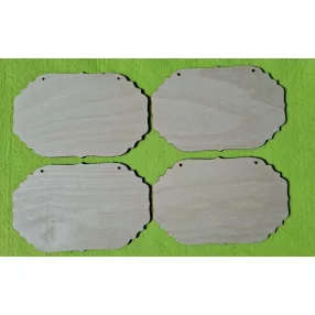 Natúr,nyír rétegelt lemez Tábla 	4db/csomag	18x11,5cm  