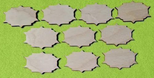 Natúr,nyír rétegelt lemez Tábla 10db/csomag	7x4,5cm  