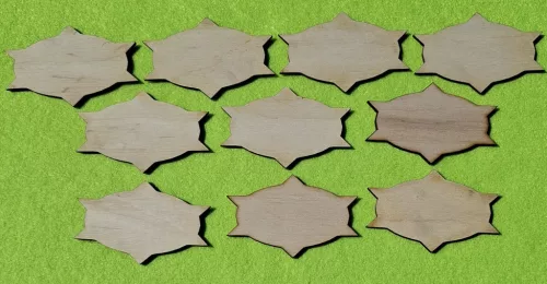 Natúr,nyír rétegelt lemez Tábla 10db/csomag	7x4,5cm  