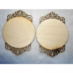 Natúr Díszes tábla áttört	2db	10x14cm 