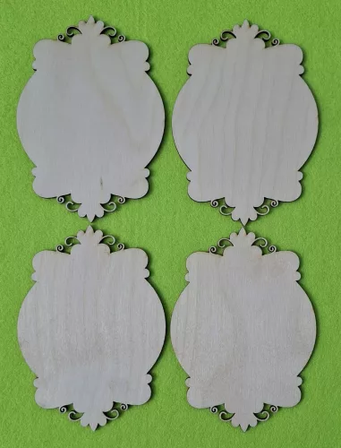 Natúr Díszes tábla 	4db/csomag	10x14cm 