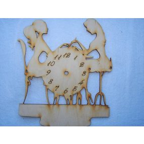 Natúr fa Manikűrős óra lap	1db	25x22cm 