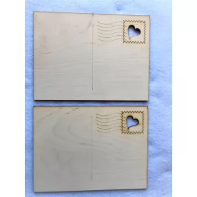 Képes lap szívvel 	2db/csomag	19,5x14,5cm  