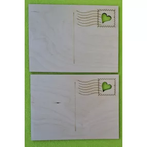 Képes lap szívvel 	2db/csomag	19,5x14,5cm  