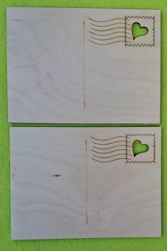 Képes lap szívvel 	2db/csomag	19,5x14,5cm  