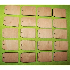   Natúr fa Letört szélű táblácska	20 db/ csomag	3,5x5,5cm 