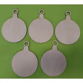 Natúr fa Karácsonyfa dísz gömb	5 db/ csomag	10x13,5cm 