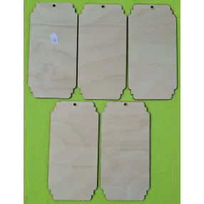   Natúr,nyír rétegelt lemez  tábla felül lyukkal 	5db/csomag	19,5x9,5cm 