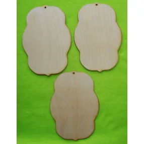 Natúr fa Tábla felül  lyukkal	3db/csomag	13,5x19,5cm  