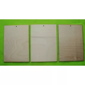 Natúr fa tábla A 5 felül lyukkal	 3db/ csomag	21x15cm 