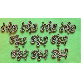 Natúr fa  Díszítőív	10db/csomag	Dobozdísz 3x4,5 cm 