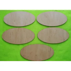 Natúr fa Ovális tábla	5db/csomag	20x10 cm 