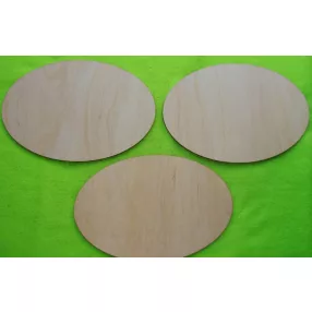 Natúr fa Ovális tábla	 3db/csomag	22,5x15 cm
