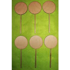 Natúr fa Kerek beszúrós tábla	 6db/csomag	8x19,5cm 