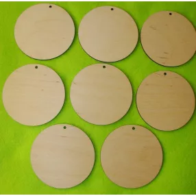 Natúr fa Natúr fa kör lap lyukkal 	 8db/csomag	10cm 