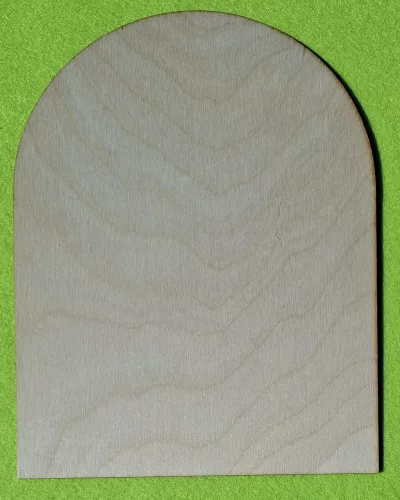 Natúr,nyír rétegelt lemez ikon tábla 	1db 	21x16,5cm 