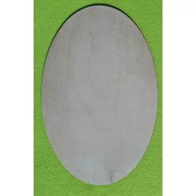 Natúr,nyír rétegelt lemez Ovális tábla	1db 	25x16,5 cm 