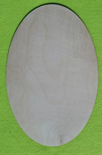 Natúr,nyír rétegelt lemez Ovális tábla	1db 	25x16,5 cm 