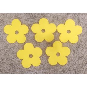  Citromsárga filc  margaréta	 5db/csomag	13x13cm 