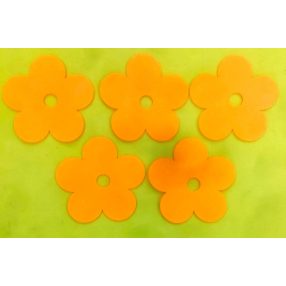  Narancs sárga   filc  margaréta	 5db/csomag	13x13cm 