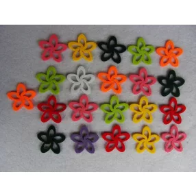  Filc virág vegyes színű	25 db/csomag	4x4cm  