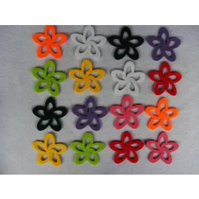 Filc virág	 vegyes szín 16db/csomag	6x6cm 