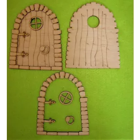 Natúr fa  Tündér ajtó Tania	2szett/csomag	11,5x14cm 