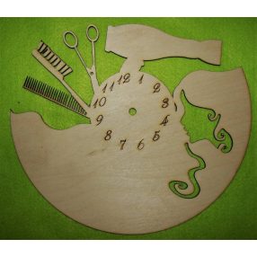 Natúr fa fodrász óra lap hajszárítós	1db	29cm 