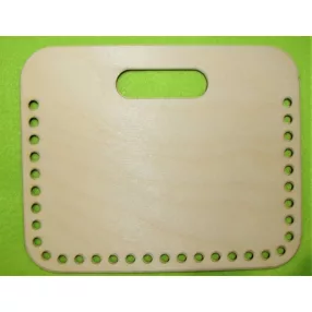   18,5x15 cm Natúr,nyír rétegelt lemez Horgolható Doboz tető  6mm lyukkal 	1db	
