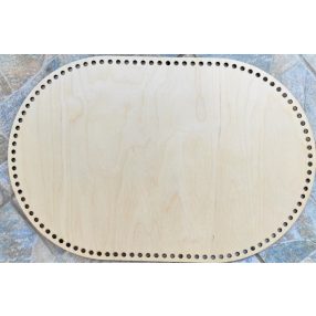   60x40cm Natúr fa horgolható kosár alap   8mm lyukkal	1db	 