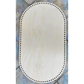 78x36 Natúr fa horgolható  kosár alap    8mm lyukkal	1db	