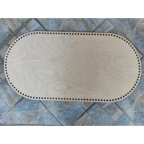   80x40cm Natúr fa horgolható kosár alap    8mm lyukkal	1db	