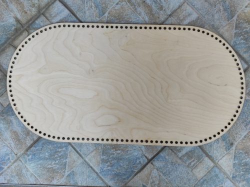 80x40cm Natúr fa horgolható kosár alap    8mm lyukkal	1db	