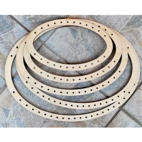   Natúr,nyír rétegelt lemez ovális Horgolható fa alap szett 4mm lyukkal	1szett	40x36-36x33-33x29-29x25-25x21 cm 