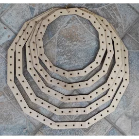   Natúr,nyír rétegelt lemez 12 szögű horgolható fa  alap szett 4mm lyukkal	1szett	15x19-19x22-22x26-26-29-29x33 cm 