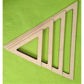   Natúr fa Háromszög Makramézható fa alap szett 	1szett	/11x8-19x14/-/19x14-26x19/26x19-33x25/33x25-40x30/ cm 