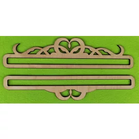   Natúr fa 2. Függeszthető   Makramézható alap szett	1szett	Teteje 30x7 alja 30x5 cm 