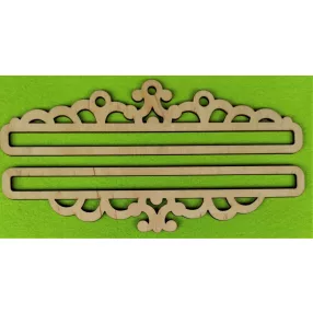   Natúr fa 3. Függeszthető   Makramézható alap szett	1szett	Teteje 30x7,5 alja 30x6,5 cm 