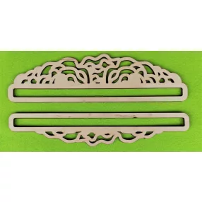   Natúr fa 5. Függeszthető   Makramézható alap szett	1szett	Teteje 30x8 alja 30x 5 cm 