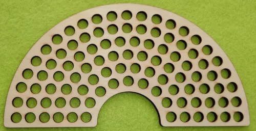 19,5x10cm Natúr fa  Horgolható Szivárvány fa alap 8mmlyukkal	1db	