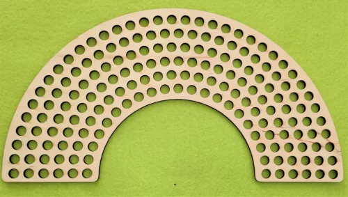 29.5x12cm Natúr fa  Horgolható Szivárvány fa alap 8mmlyukkal	1db	