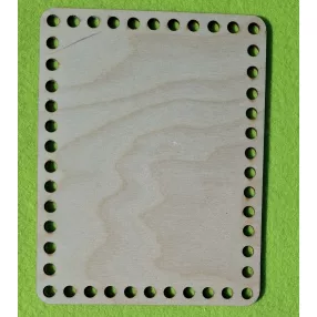   19x14,5cm Natúr,nyír rétegelt lemez Horgolható alap 7,5mm 	1db	