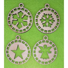 Natúr fa Makramézható fa alap 	4db/csomag	5,7x5cmcm 