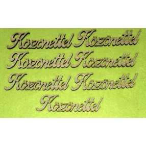 Natúr fa Köszönettel	7db/csomag	9,5x2,5cm 