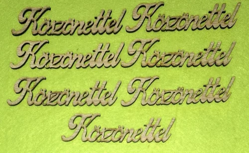 Natúr fa Köszönettel	7db/csomag	9,5x2,5cm 
