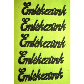  Fekete fa emlékezünk	5db/csomag	10x3cm 