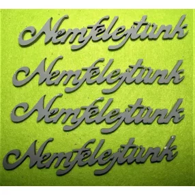 Szürke  fa nemfelejtünk 11x2,5xcm 4db/csomag