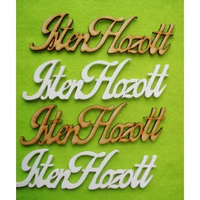 Fehér és natúr fa isten hozott	4db/csomag	15x5cm 	